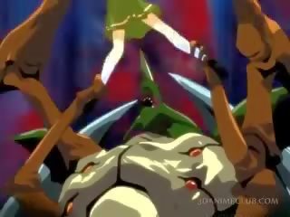 3d anime wideo zestawienie z napalone seksowne uczennice
