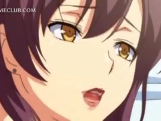 Teismelise 3d anime tüdruk võitlemine üle a suur võll