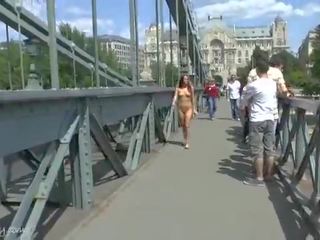 Crazy Naked Tereza Shows Her Hot Body On Public Streets