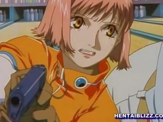 Ciasne anime dziewczyna z firma cycki trwa za ogromny getto kutas w jej cipa