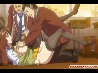 Virgin Hentai Schoolgirl With Bigtits Brutally Groupfucked