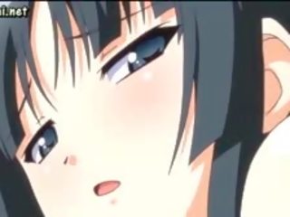 Ładne anime pisklęta dzielenie się duży penis