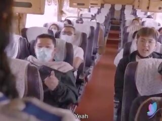 Βρόμικο συνδετήρας tour λεωφορείο με με πλούσιο στήθος ασιάτης/ισσα harlot πρωτότυπο κινέζικο av βρόμικο ταινία με αγγλικά υπο