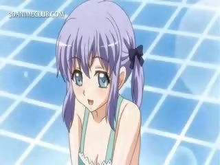Shy Hentai Doll In Apron Jumping Craving Dick In Bed