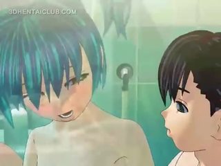 Anime sesso bambola prende scopata buono in doccia