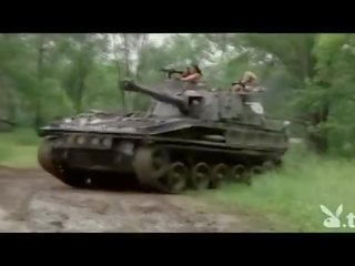 Hubo't hubad hotties driving a tank!